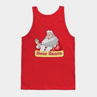 Beer Santa Design 1 Tank Top